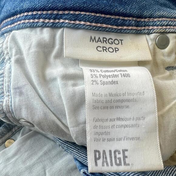 PAIGE "Margot" Cropped Skinny Jeans - Size 24 - Picture 7 of 7